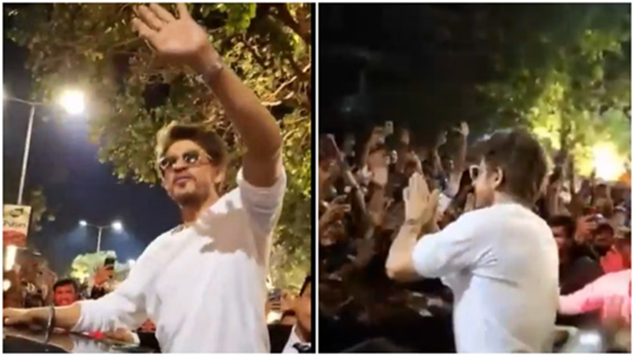 Shah Rukh Khan: Shah Rukh Khan fans gathered in Ahmedabad to see him, a ...